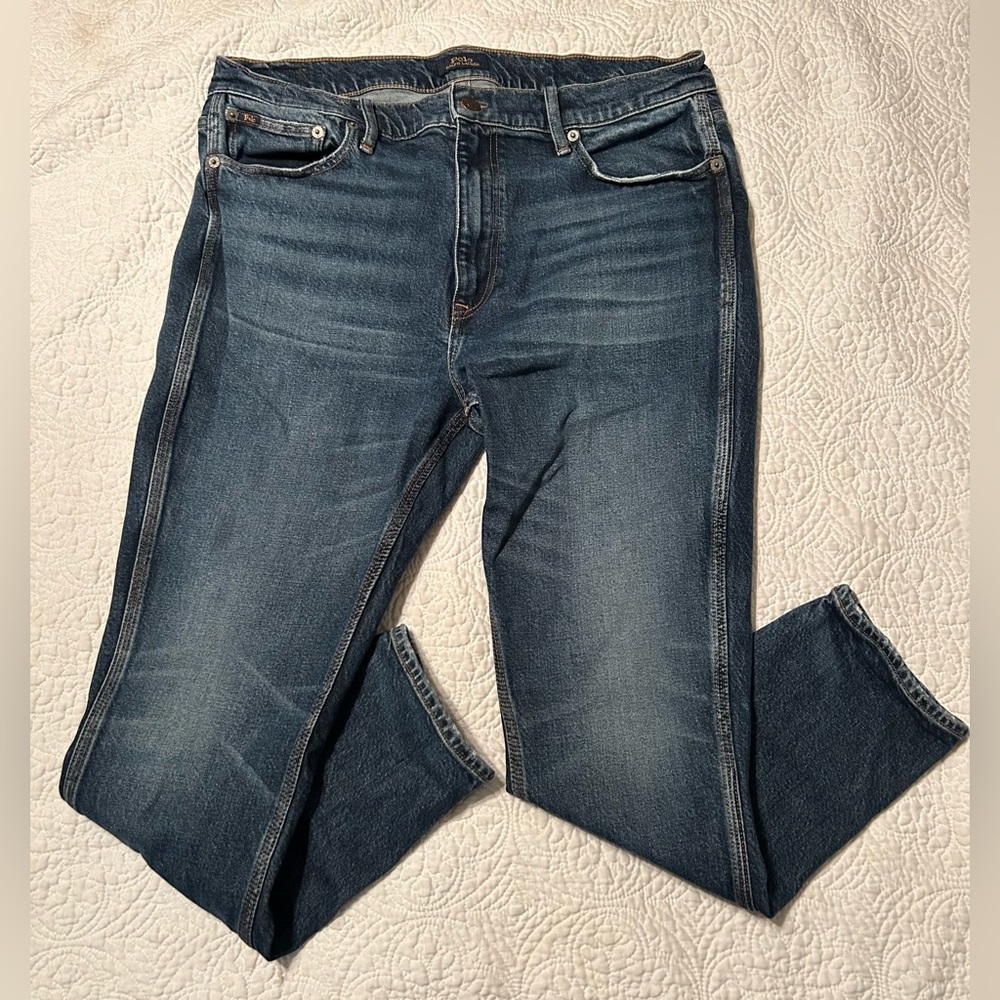 Ralph Lauren Polo Tompkins Mid Rose Skinny Crop Jeans